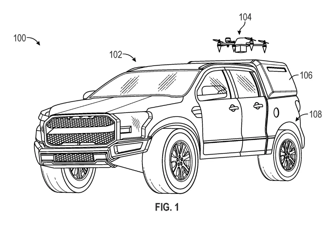 Ford Patent on Moonroof Drone Dock Published
