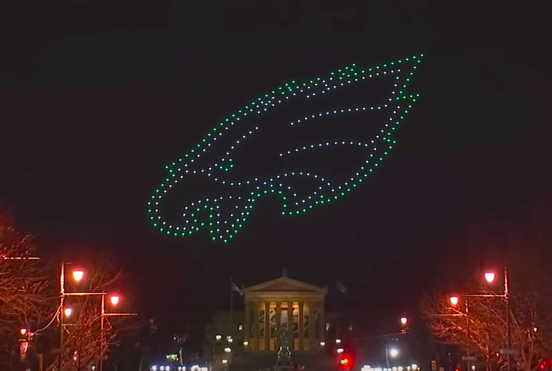 Drones Celebrate Philadelphia Eagles Championship