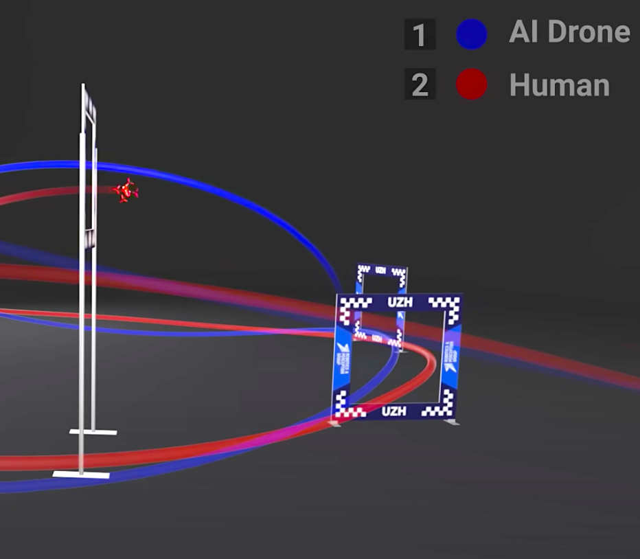 Human deals drone racing