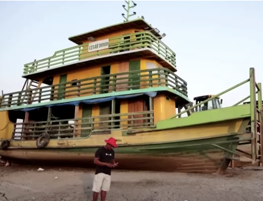 Historic Amazon Drought Stranding Ships On Dry Land