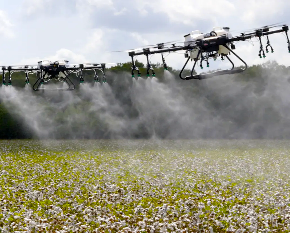 Agricultural "Drone Swarms" Lifting Off