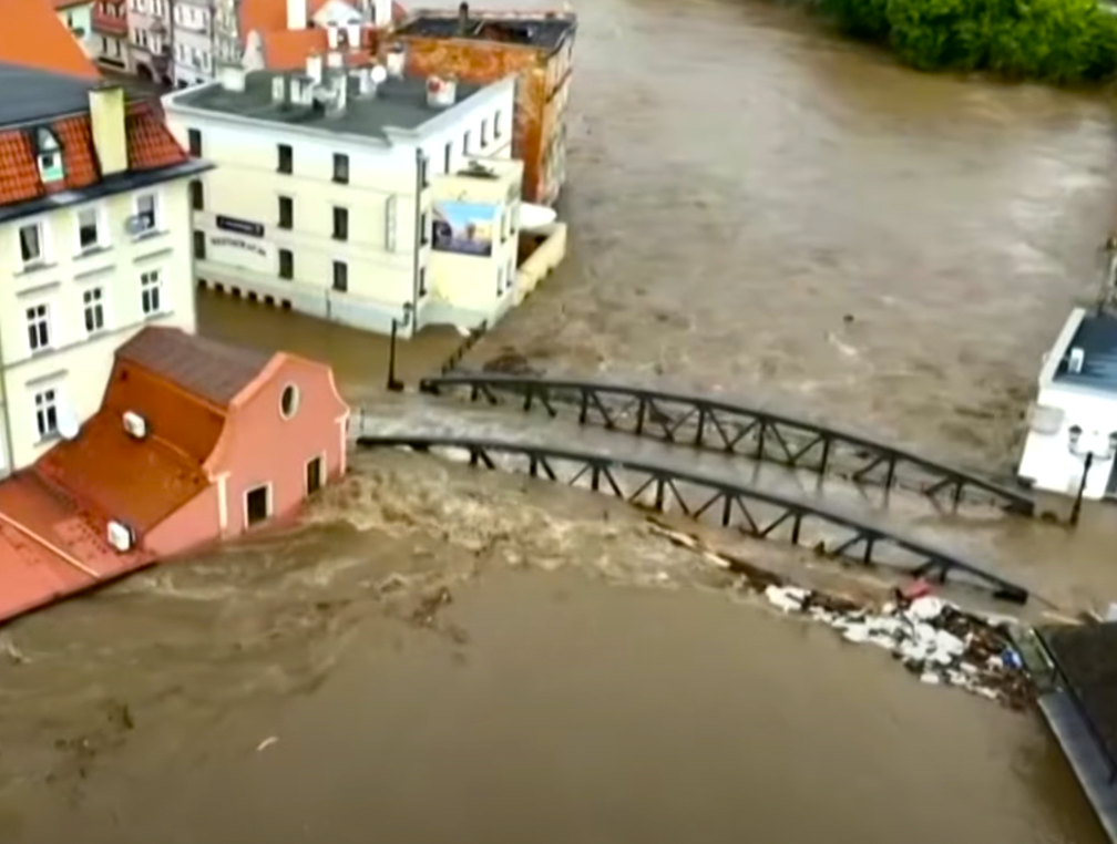 Drones Capture Flooding in Europe