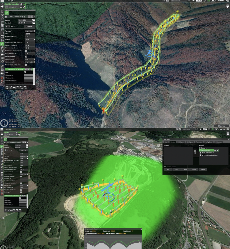 Application  Drone-based video streaming with UgCS ENTERPRISE